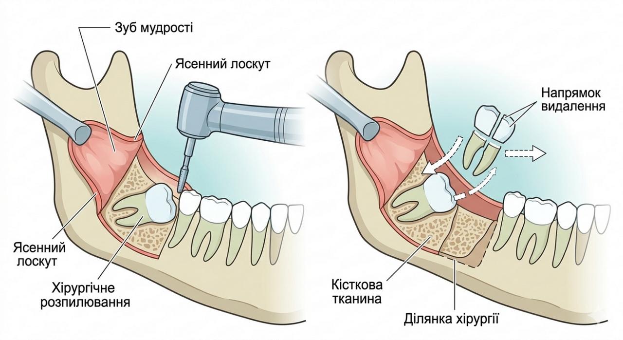 Видалення зуба мудрості