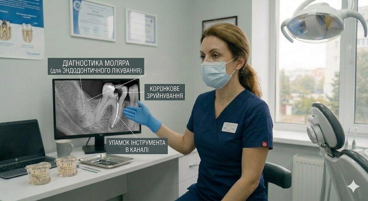 Вилучення уламка инструмента