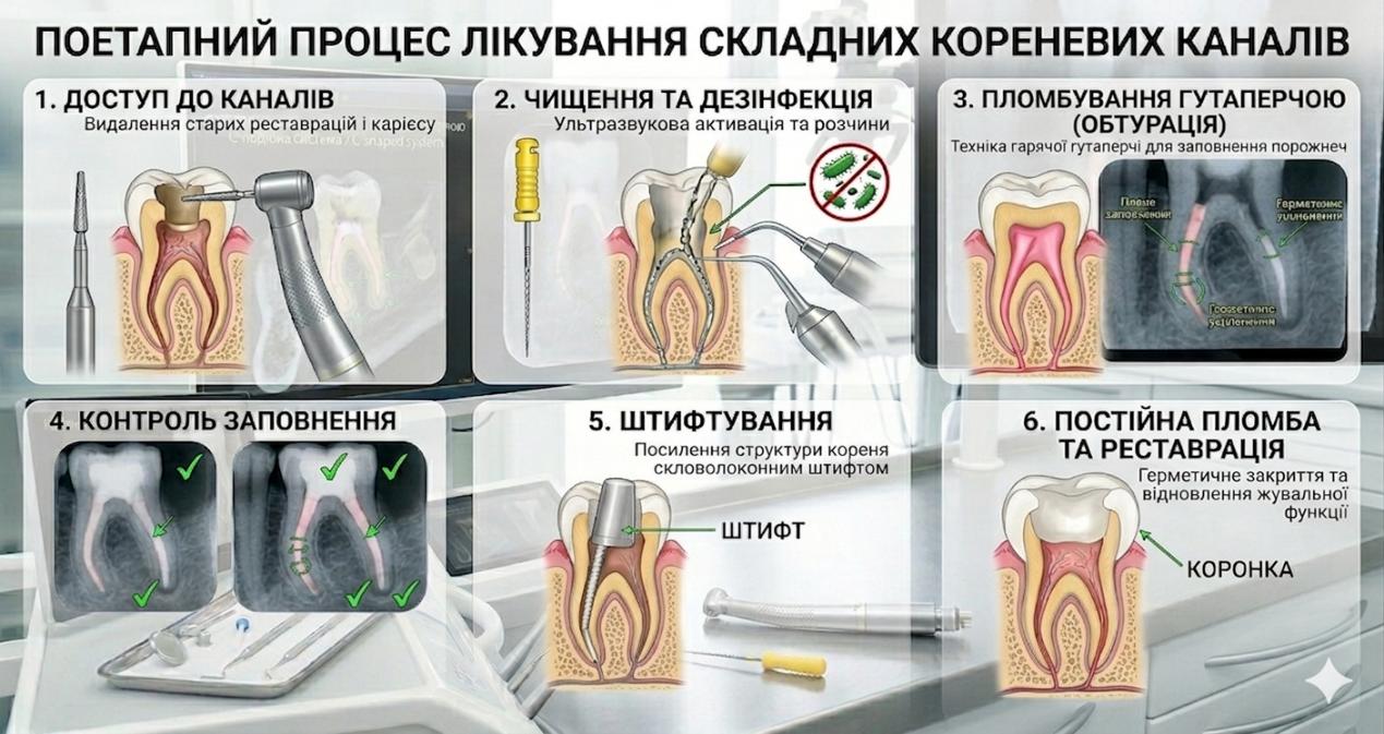 Переліковавання зубних каналів