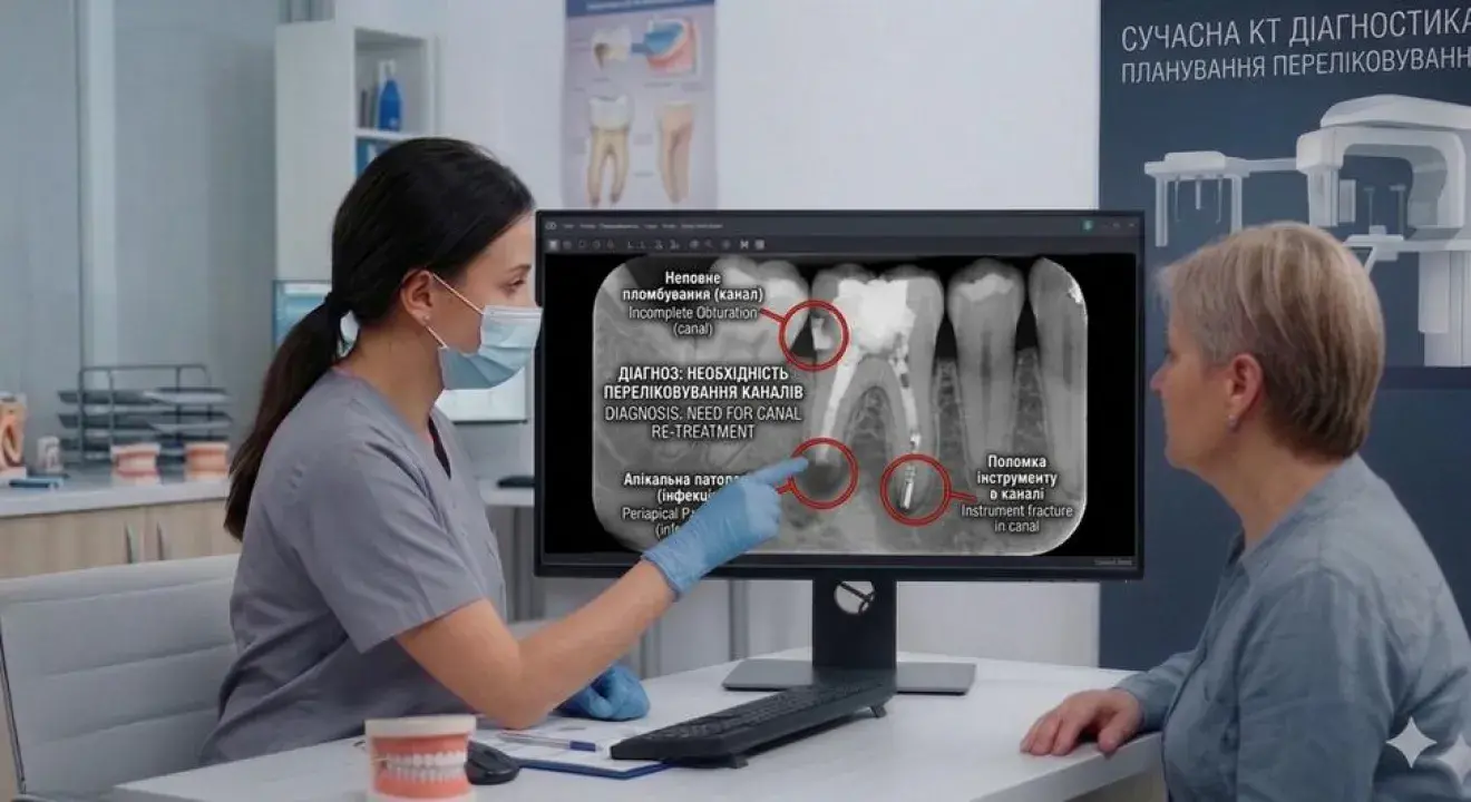 Переліковавання зубних каналів